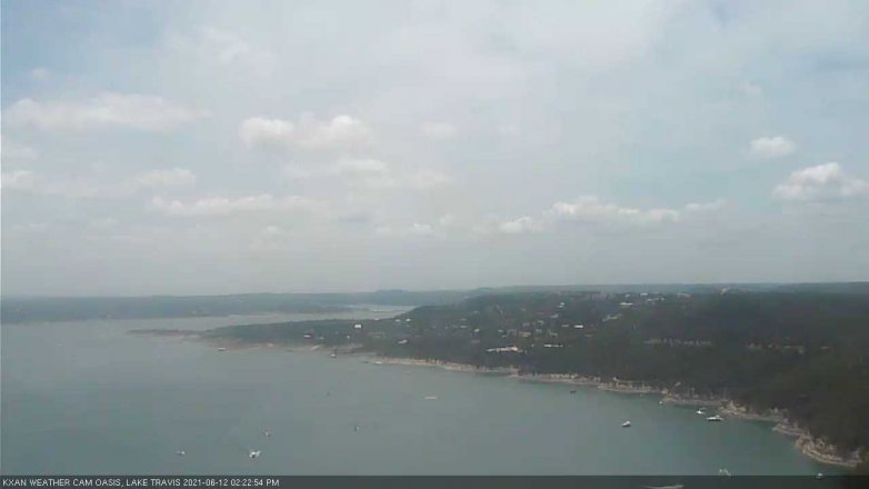 Lake Travis webcam, June 12, 2021 2:25 PM CT