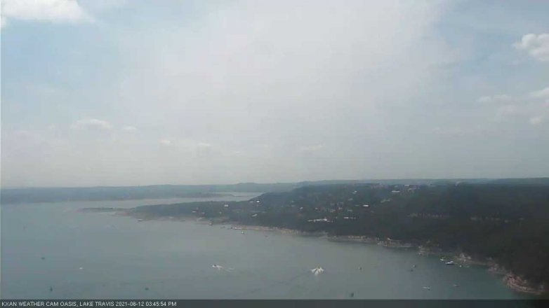 Lake Travis webcam, June 12, 2021 3:45 PM CT