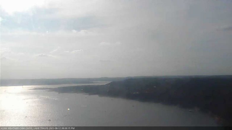 Lake Travis webcam, June 12, 2021 6:00 PM CT