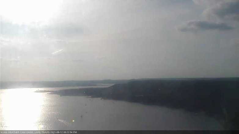 Lake Travis webcam, June 12, 2021 6:25 PM CT