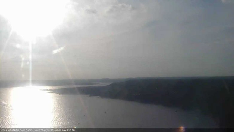 Lake Travis webcam, June 12, 2021 6:45 PM CT