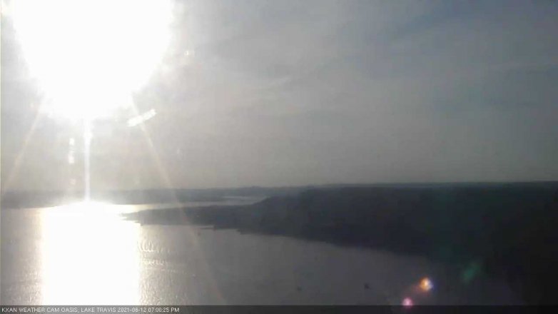 Lake Travis webcam, June 12, 2021 7:00 PM CT