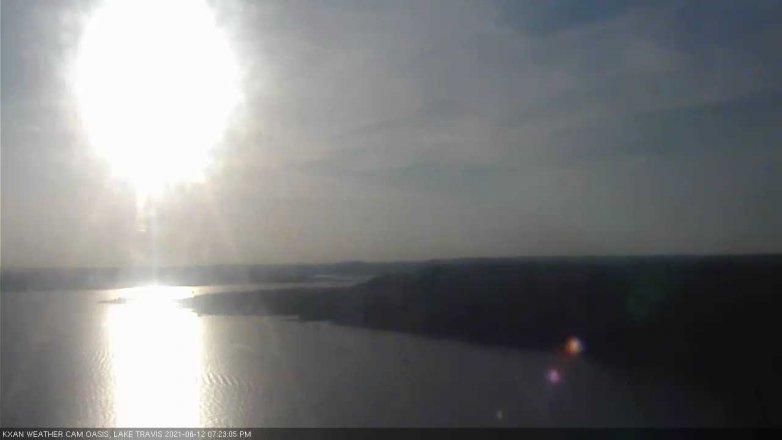 Lake Travis webcam, June 12, 2021 7:25 PM CT
