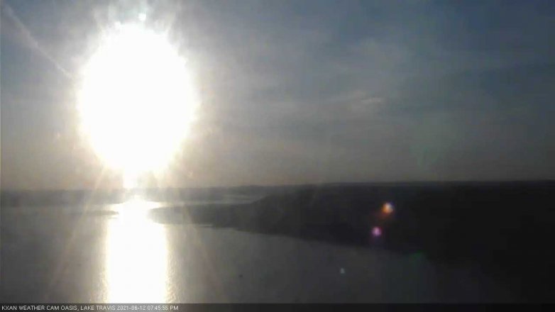 Lake Travis webcam, June 12, 2021 7:45 PM CT