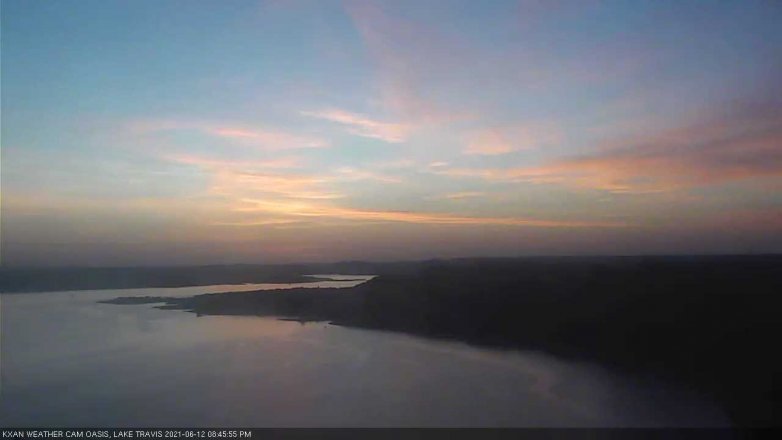 Lake Travis webcam, June 12, 2021 8:45 PM CT