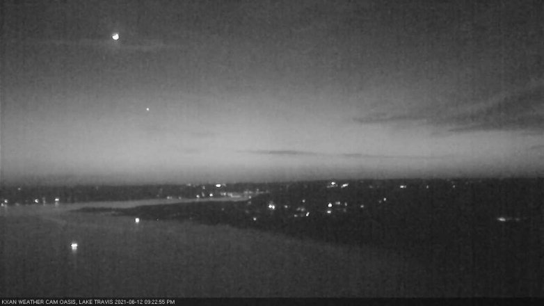 Lake Travis webcam, June 12, 2021 9:25 PM CT