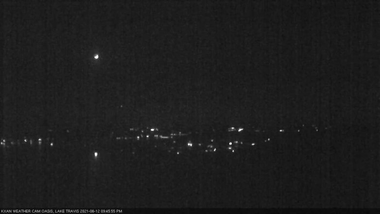 Lake Travis webcam, June 12, 2021 9:45 PM CT
