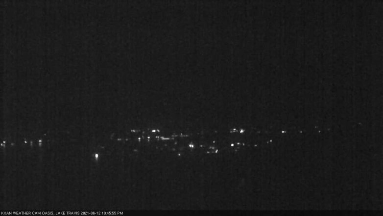 Lake Travis webcam, June 12, 2021 10:45 PM CT