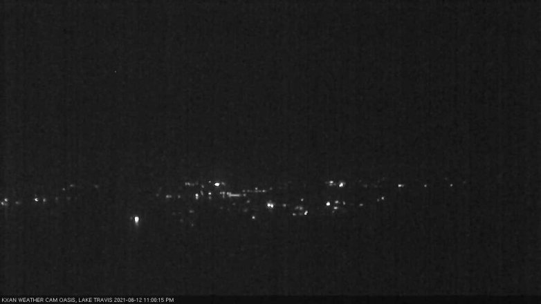 Lake Travis webcam, June 12, 2021 11:00 PM CT