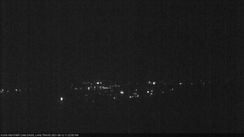 Lake Travis webcam, June 12, 2021 11:25 PM CT
