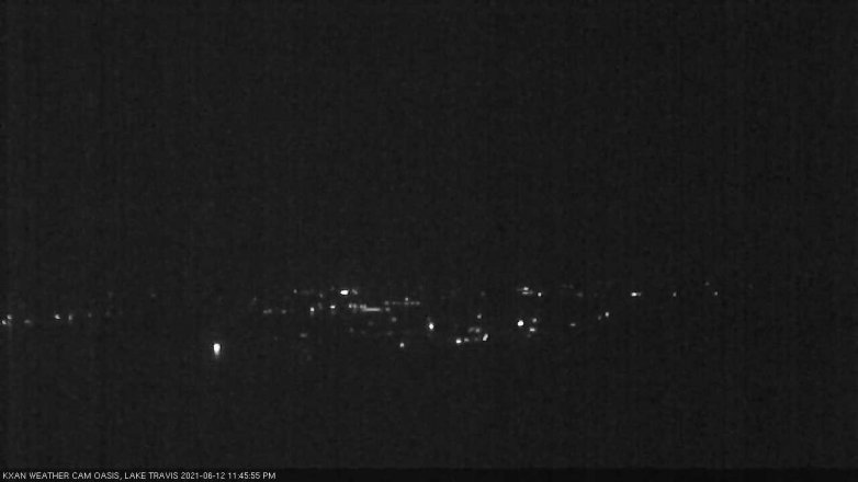 Lake Travis webcam, June 12, 2021 11:45 PM CT