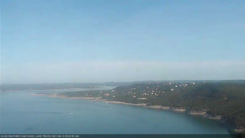 Lake Travis webcam, June 13, 2021 9:25 AM CT