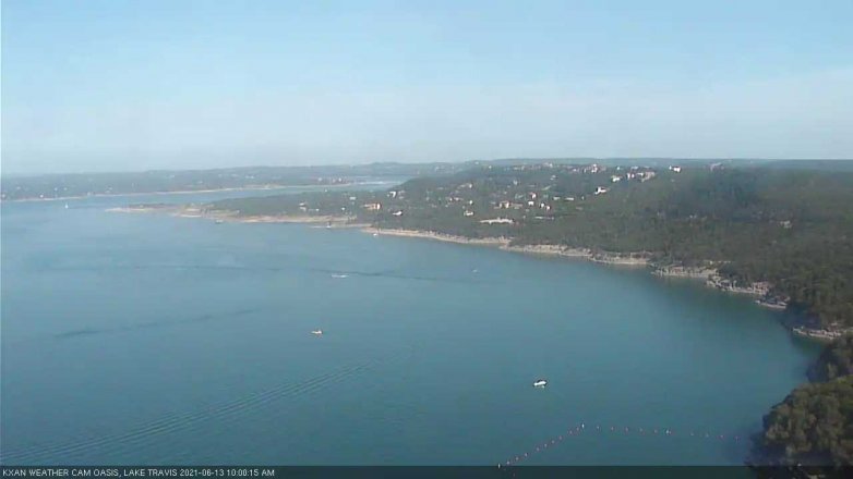 Lake Travis webcam, June 13, 2021 10:00 AM CT