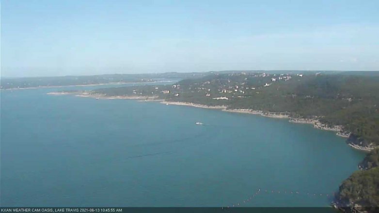 Lake Travis webcam, June 13, 2021 10:45 AM CT