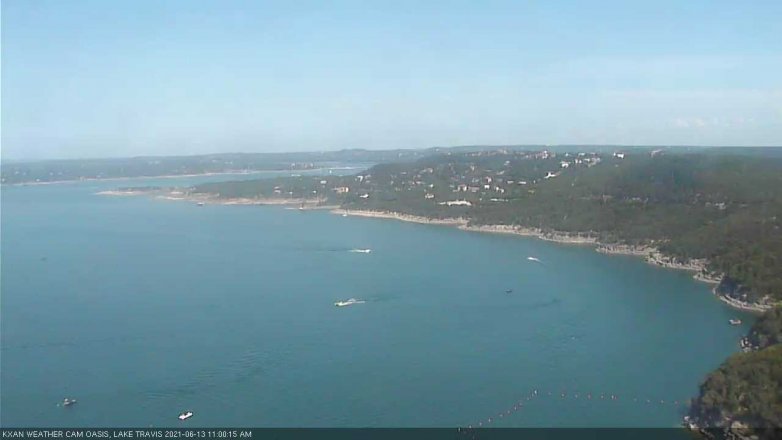 Lake Travis webcam, June 13, 2021 11:00 AM CT