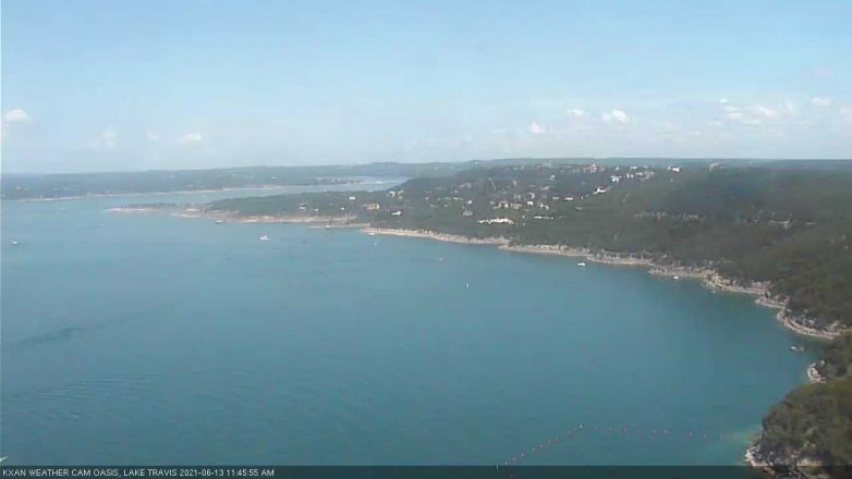 Lake Travis webcam, June 13, 2021 11:45 AM CT