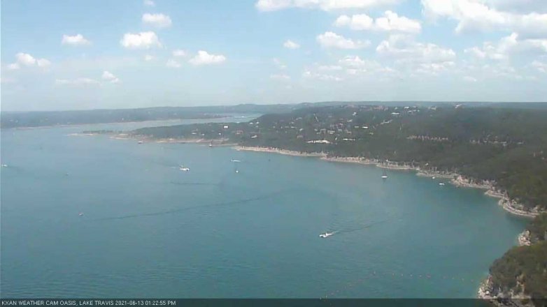 Lake Travis webcam, June 13, 2021 1:25 PM CT