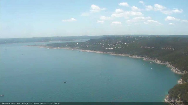 Lake Travis webcam, June 13, 2021 2:25 PM CT