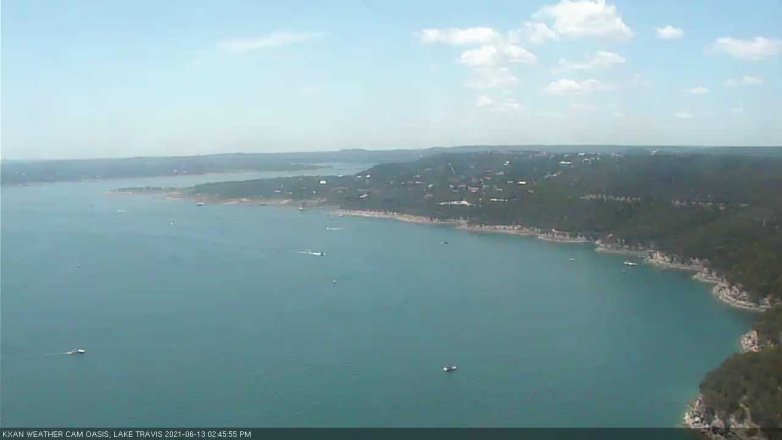 Lake Travis webcam, June 13, 2021 2:45 PM CT