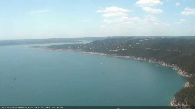 Lake Travis webcam, June 13, 2021 3:00 PM CT
