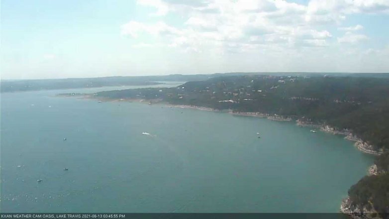 Lake Travis webcam, June 13, 2021 3:45 PM CT