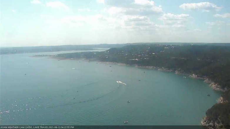 Lake Travis webcam, June 13, 2021 4:25 PM CT