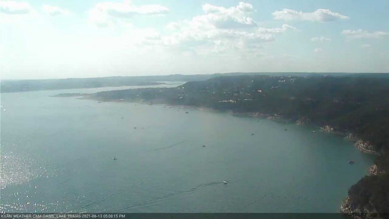Lake Travis webcam, June 13, 2021 5:00 PM CT