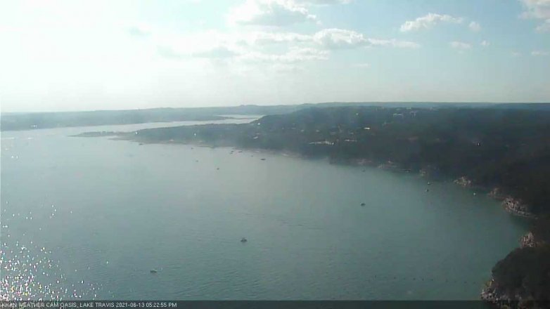 Lake Travis webcam, June 13, 2021 5:25 PM CT