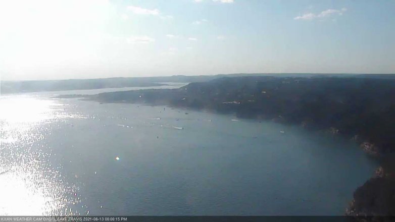 Lake Travis webcam, June 13, 2021 6:00 PM CT