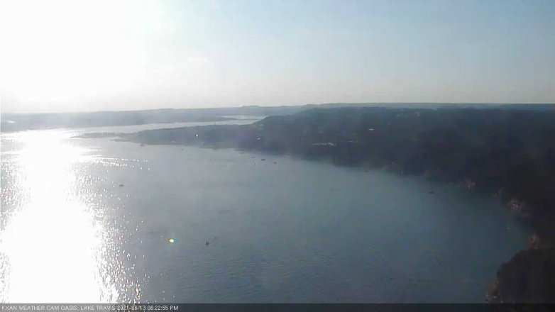Lake Travis webcam, June 13, 2021 6:25 PM CT