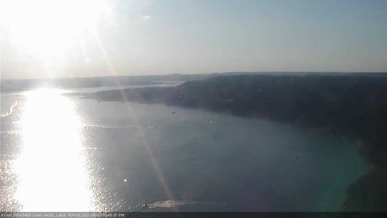 Lake Travis webcam, June 13, 2021 6:45 PM CT