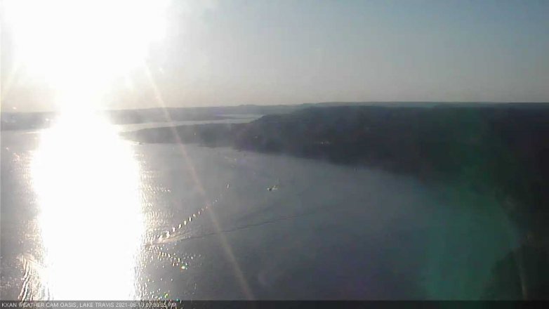Lake Travis webcam, June 13, 2021 7:00 PM CT