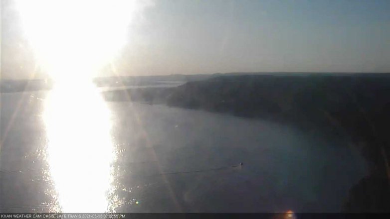 Lake Travis webcam, June 13, 2021 7:25 PM CT