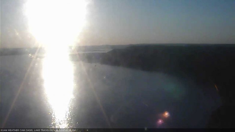 Lake Travis webcam, June 13, 2021 7:45 PM CT