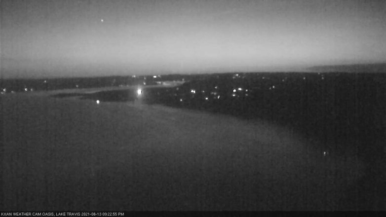 Lake Travis webcam, June 13, 2021 9:25 PM CT