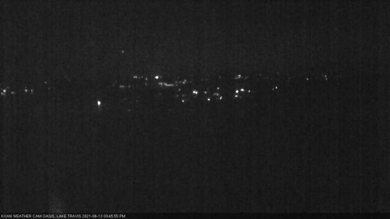 Lake Travis webcam, June 13, 2021 9:45 PM CT