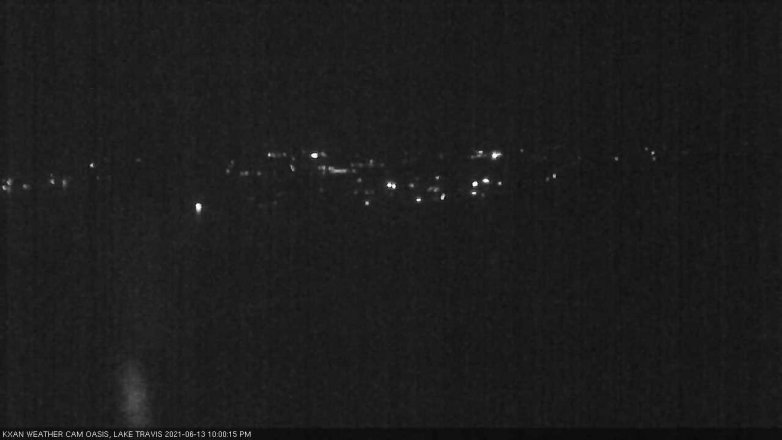 Lake Travis webcam, June 13, 2021 10:00 PM CT