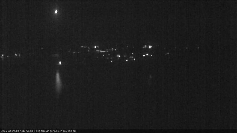 Lake Travis webcam, June 13, 2021 10:45 PM CT