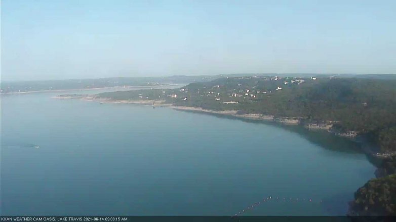 Lake Travis webcam, June 14, 2021 9:00 AM CT