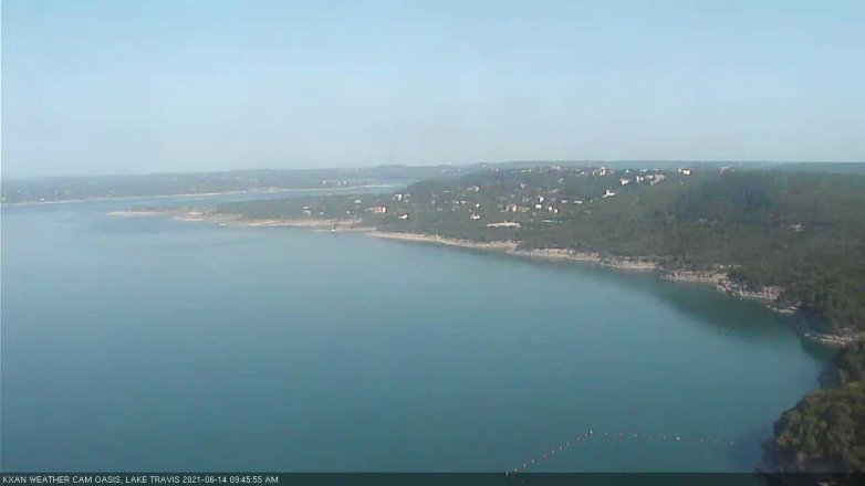 Lake Travis webcam, June 14, 2021 9:45 AM CT