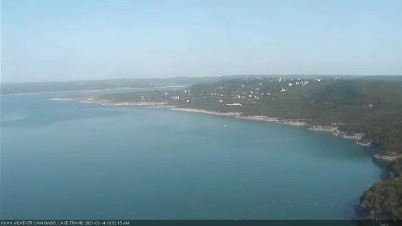 Lake Travis webcam, June 14, 2021 10:00 AM CT