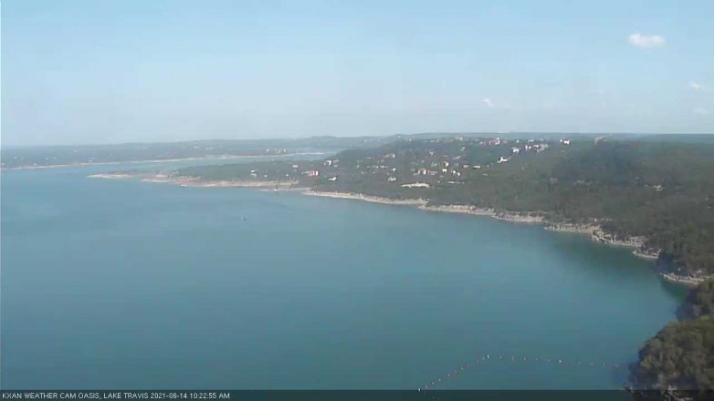 Lake Travis webcam, June 14, 2021 10:25 AM CT