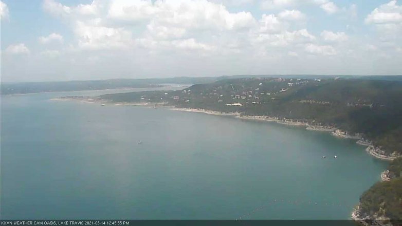 Lake Travis webcam, June 14, 2021 12:45 PM CT