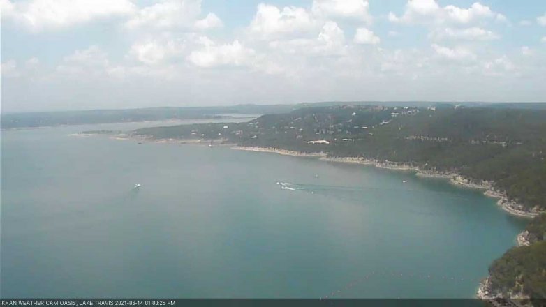 Lake Travis webcam, June 14, 2021 1:00 PM CT