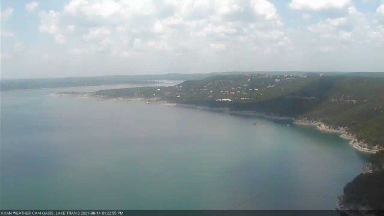 Lake Travis webcam, June 14, 2021 1:25 PM CT