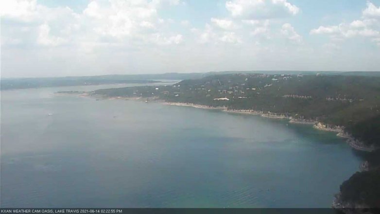 Lake Travis webcam, June 14, 2021 2:25 PM CT