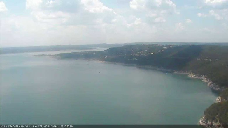 Lake Travis webcam, June 14, 2021 2:45 PM CT