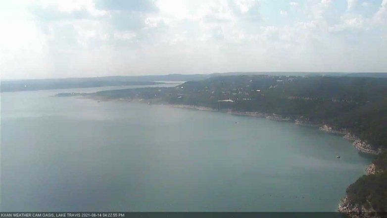 Lake Travis webcam, June 14, 2021 4:25 PM CT