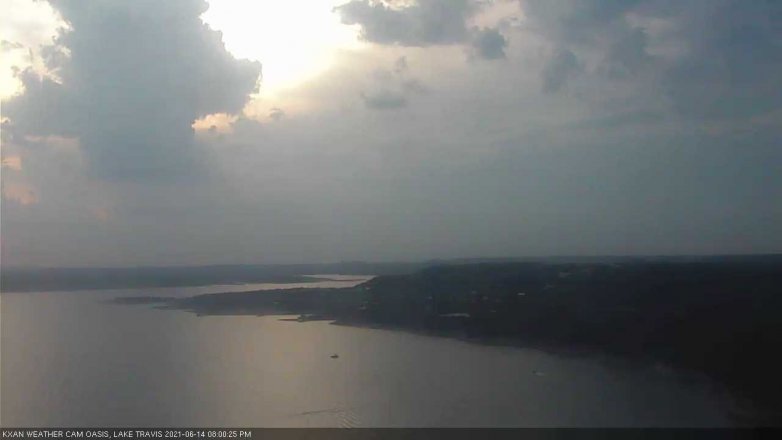 Lake Travis webcam, June 14, 2021 8:00 PM CT