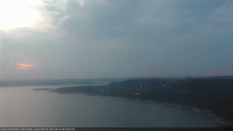 Lake Travis webcam, June 14, 2021 8:25 PM CT
